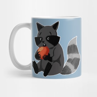 RACCOON EATING AN APPLE Mug